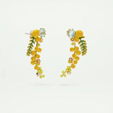 Gardens In Provence Long Mimosa Earrings