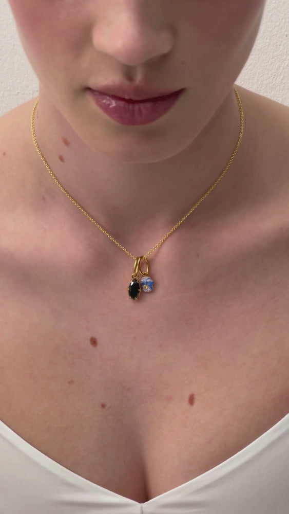
            
                Load and play video in Gallery viewer, Jet Black Pendant - Balance and Faith
            
        