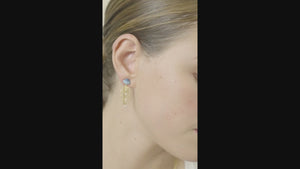 
            
                Load and play video in Gallery viewer, Blue and Golden Jellyfish Dangling Earrings
            
        