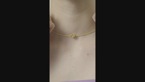 
            
                Load and play video in Gallery viewer, Apricot Pink Diamantine Fine Heart Necklace
            
        