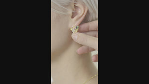 
            
                Load and play video in Gallery viewer, Wild Strawberry and Strawberry Flower Clip-On Earrings
            
        
