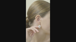 
            
                Load and play video in Gallery viewer, Gardenia and Cut Stone Sleeper Earrings
            
        