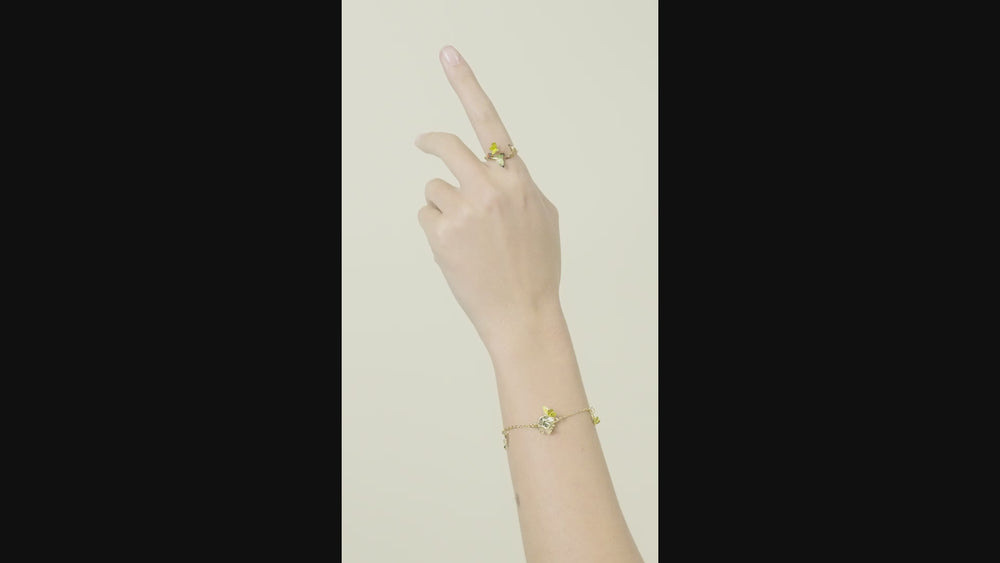 
            
                Load and play video in Gallery viewer, Les Néréides Loves Animals Colorful Butterfly and Enameled Ladybird Adjustable Ring
            
        