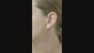 
            
                Load and play video in Gallery viewer, Verbena Flower and Round Stone Post Earrings
            
        