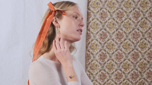 
            
                Load and play video in Gallery viewer, Peas and Mother-of-Pearl Hoop Post Earrings
            
        