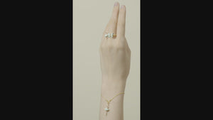 
            
                Load and play video in Gallery viewer, Mini Pas de Deux and Aqua Green Butterfly Adjustable Ring
            
        