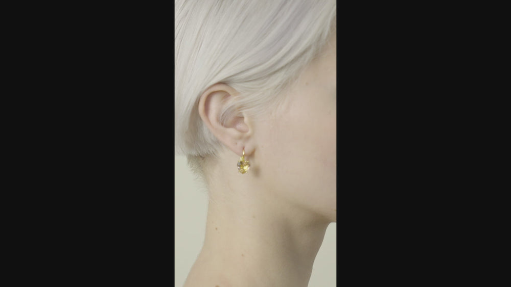 
            
                Load and play video in Gallery viewer, Apricot Pink Diamantine Heart Sleeper Earrings
            
        