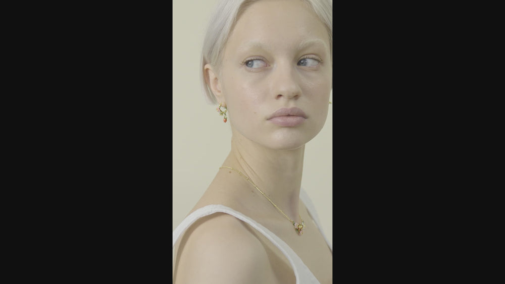 
            
                Load and play video in Gallery viewer, Wild Strawberry and Rose Post Earrings
            
        