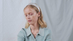 
            
                Load and play video in Gallery viewer, Daisy and White Crystal Studded Petal Post Dangling Earrings
            
        