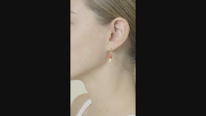 
            
                Load and play video in Gallery viewer, Eiffel Tower and Red Heart Post Hoop Earrings
            
        