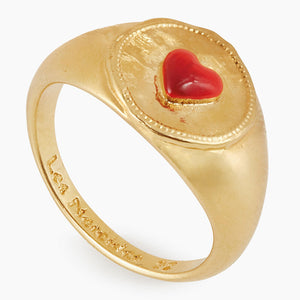 
            
                Load image into Gallery viewer, Les Néréides Loves Animals - Red Heart Solitaire Ring
            
        
