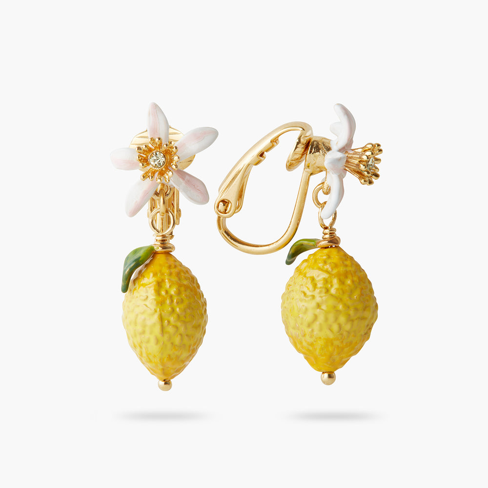 Zara lemon online earrings