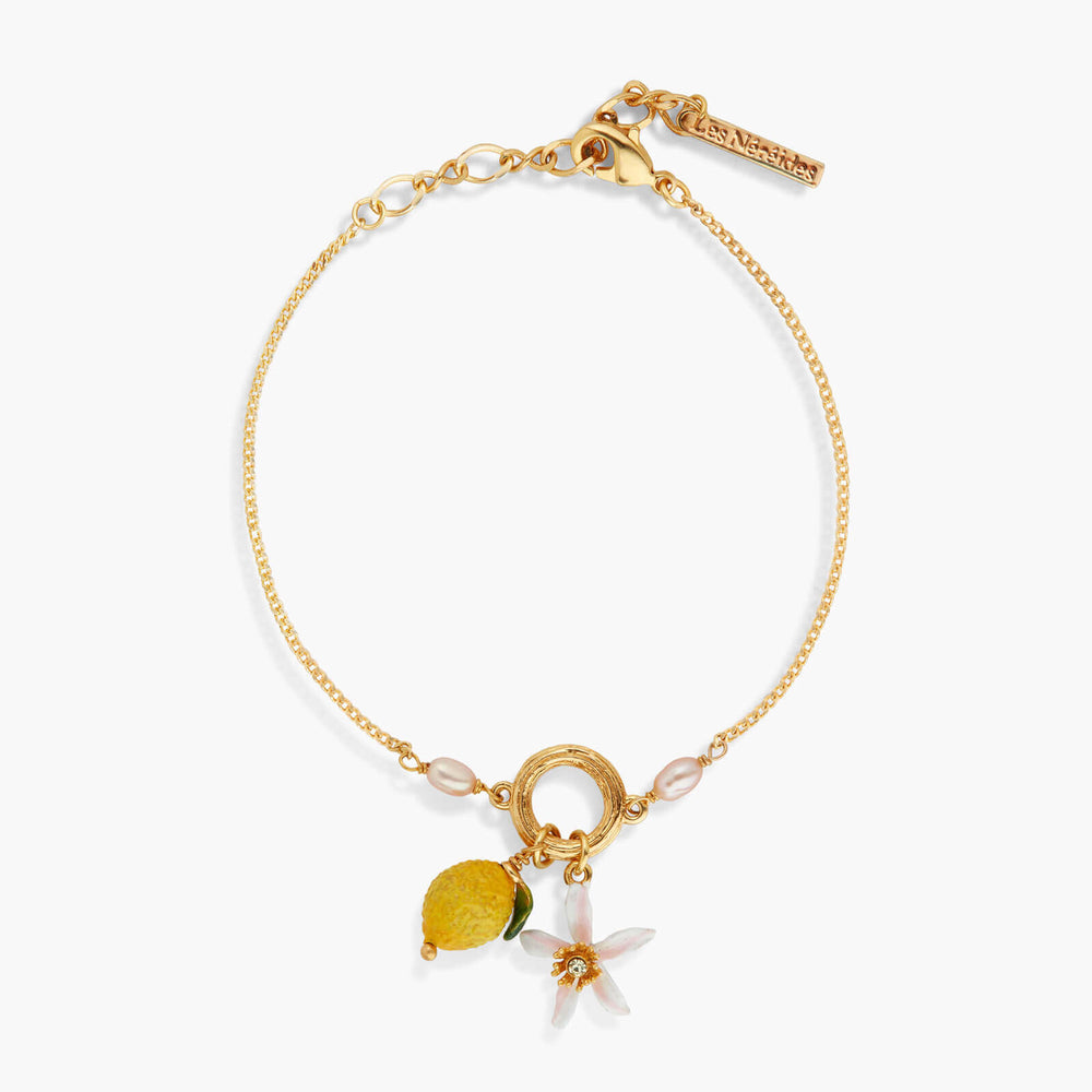 Lemon and Lemon Blossom Fine Bracelet