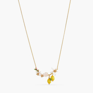 Lemons, Flower Buds and Lemon Blossom Statement Necklace