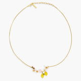 Lemons, Flower Buds and Lemon Blossom Statement Necklace