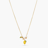 Lemon, Flower Bud and Lemon Blossom Necklace