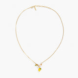 Lemon, Flower Bud and Lemon Blossom Necklace
