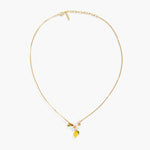 Lemon, Flower Bud and Lemon Blossom Necklace