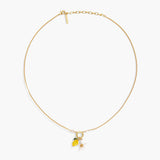 Lemon and Lemon Blossom Pendant Necklace