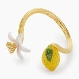 Lemon and Lemon Blossom Adjustable Ring