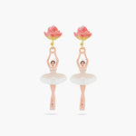 Lotus Flower Ballerina Post Earrings