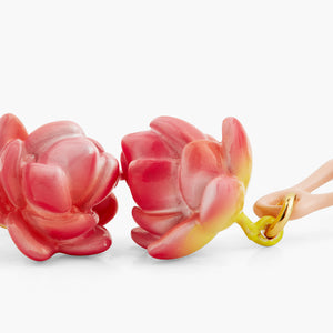 Lotus Flower Ballerina Post Earrings