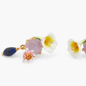 Bog Arum and Lapis Lazuli Post Earrings