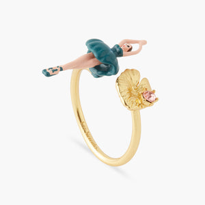 Mini Ballerina Prussian Blue Adjustable Ring