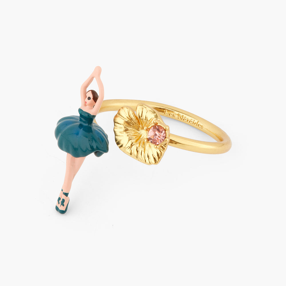 Mini Ballerina Prussian Blue Adjustable Ring