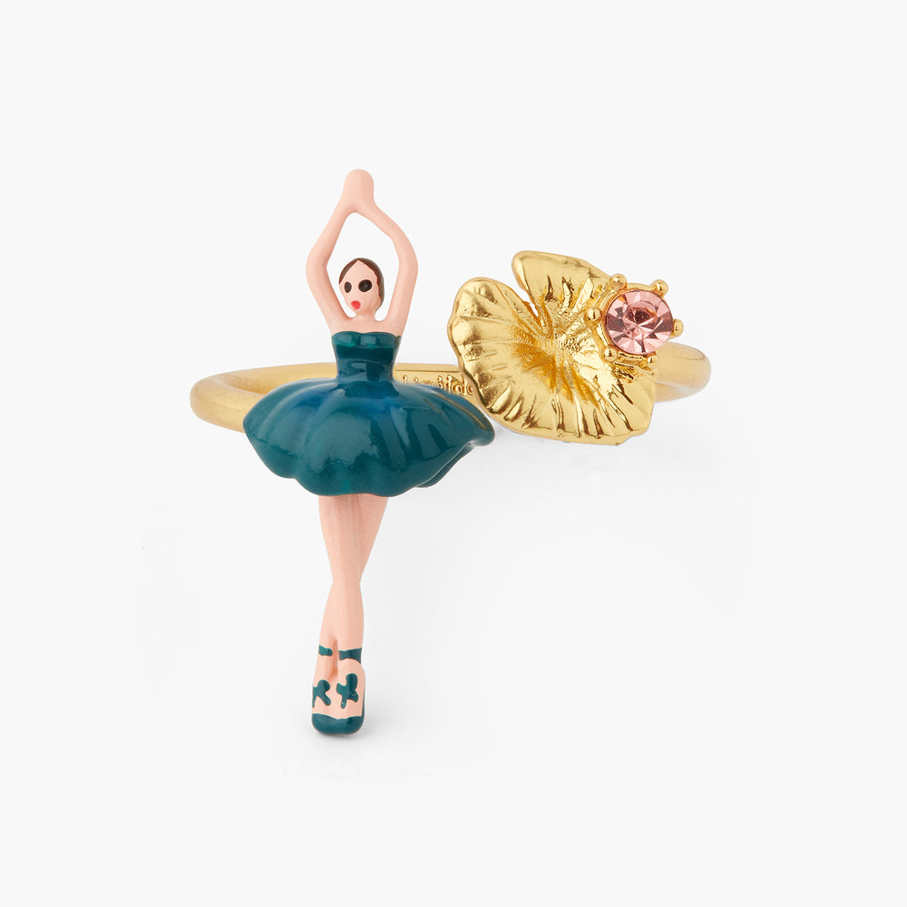 Mini Ballerina Prussian Blue Adjustable Ring