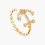 Twisted Anchor Adjustable Ring