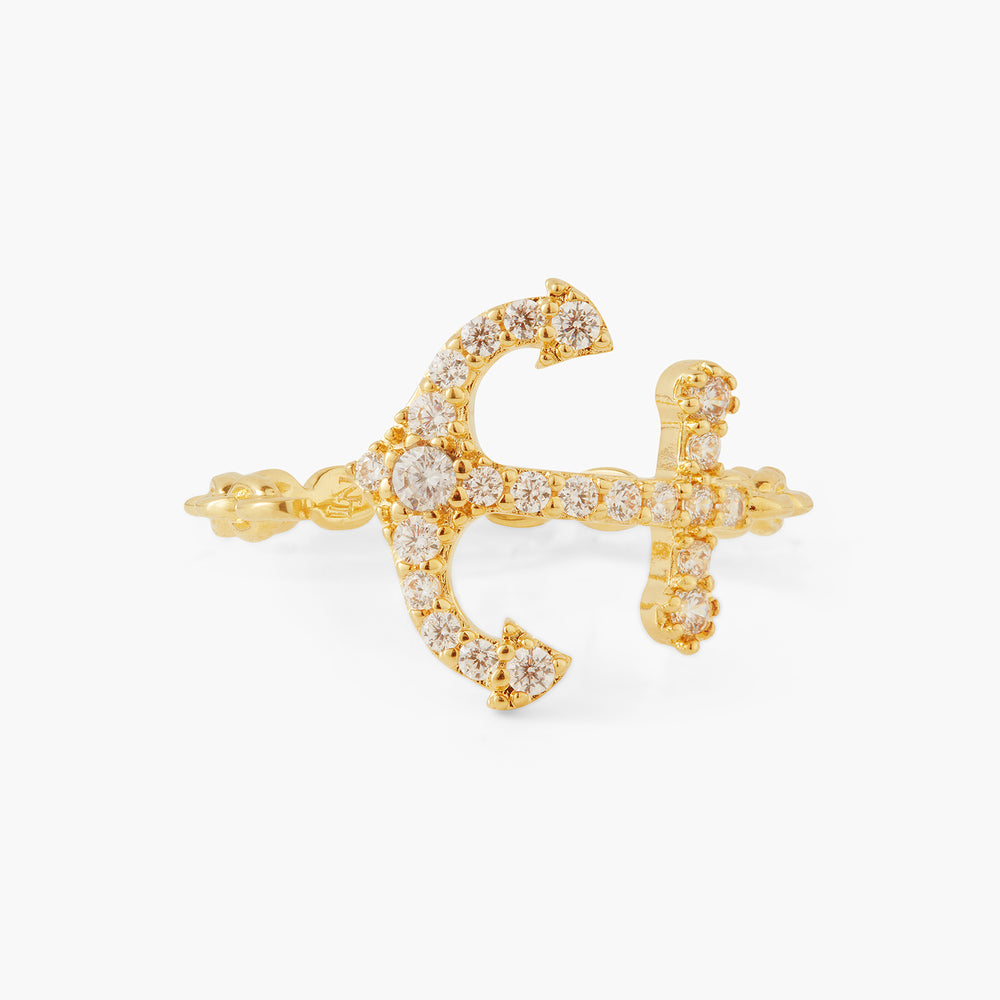 Twisted Anchor Adjustable Ring