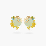 Mimosa and Star Anise Clip-On Earrings