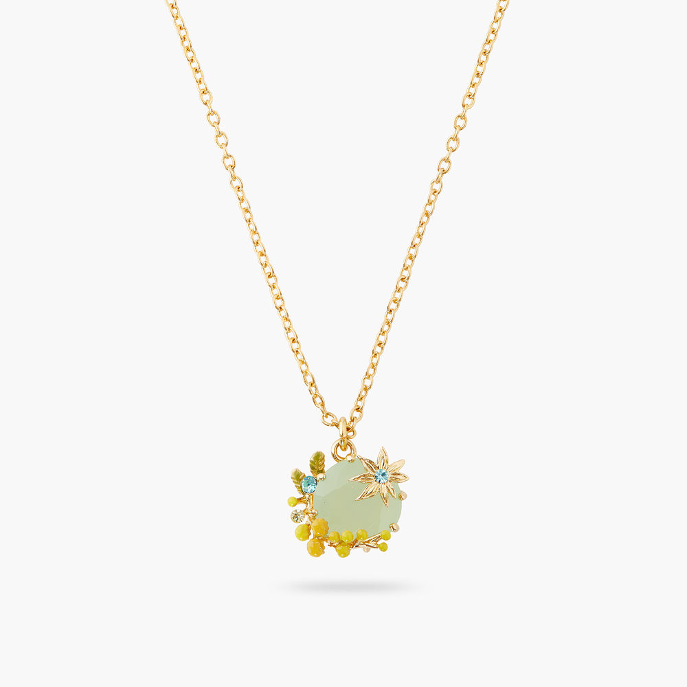 Mimosa and Star Pendant Necklace