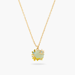 Mimosa and Star Pendant Necklace