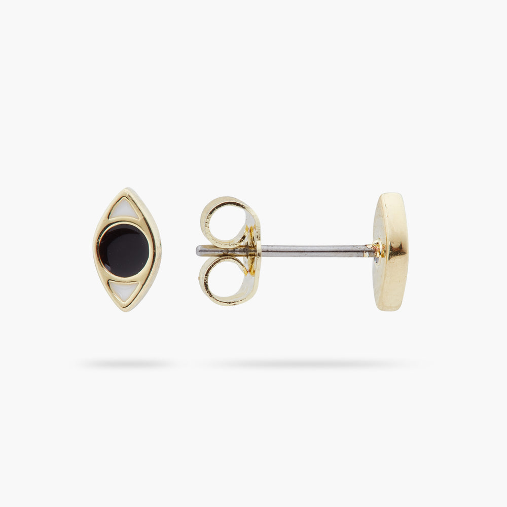 Divine Protection Asymmetrical Eye and Mouth Post Earrings