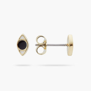 Divine Protection Asymmetrical Eye and Mouth Post Earrings