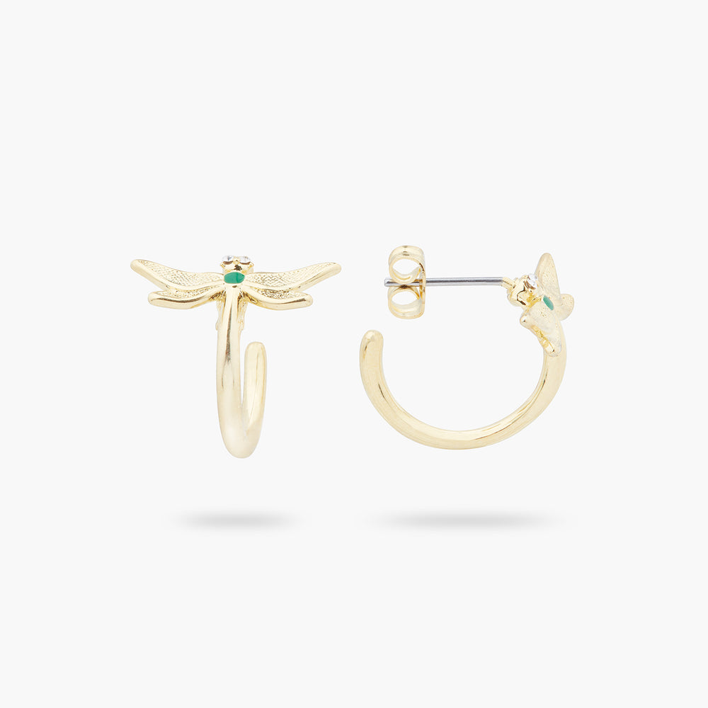 
            
                Load image into Gallery viewer, Little Dragonfly Hoop Earrings
            
        