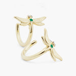 Little Dragonfly Hoop Earrings