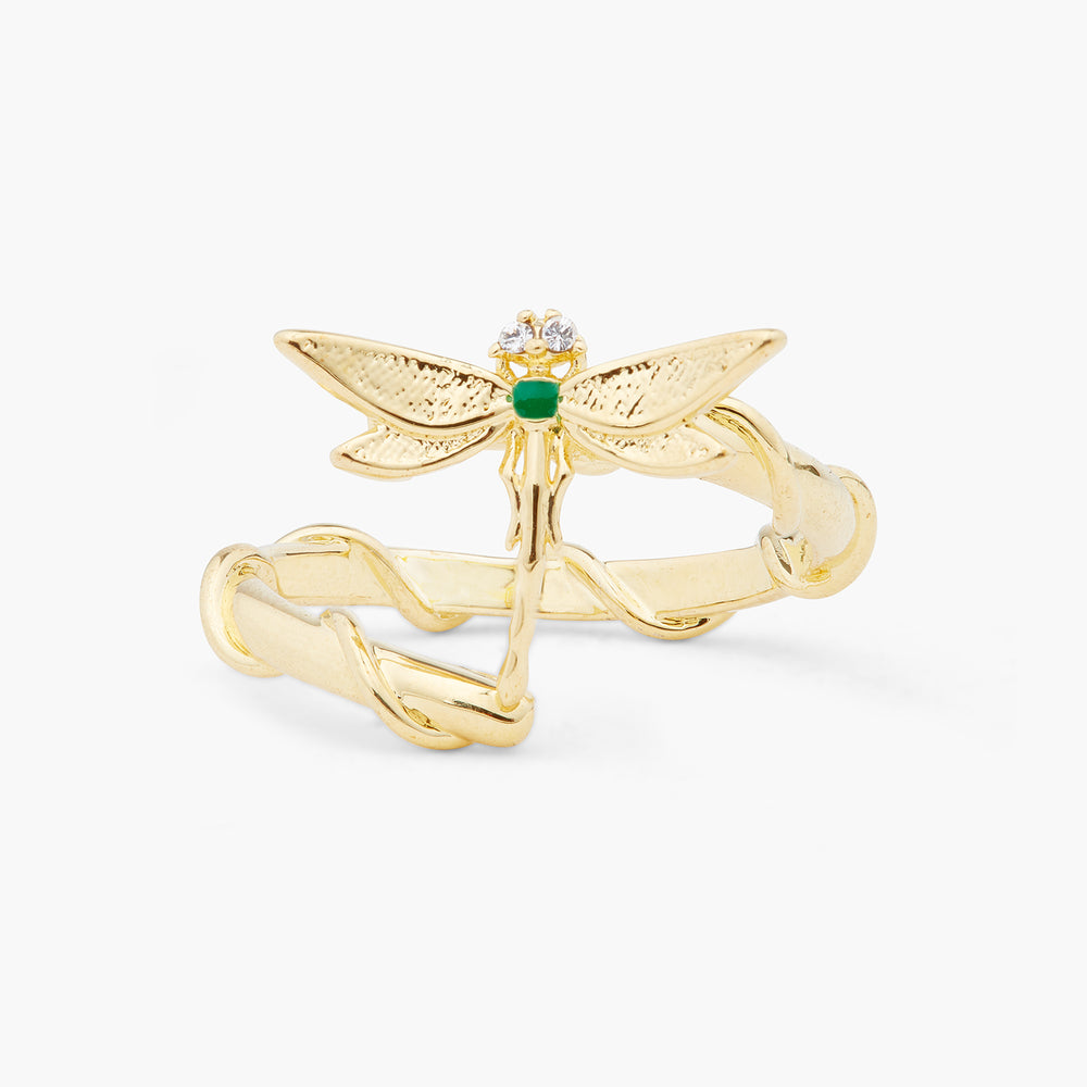 
            
                Load image into Gallery viewer, Golden Dragonfly Adjustable Ring
            
        