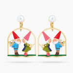 Garden Gnome Couple Clip-on Earrings
