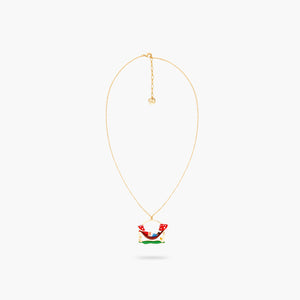 Garden Gnome and Hammock Pendant Necklace