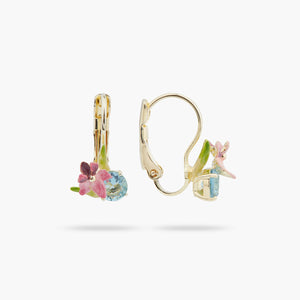 Dazzling Discretion Emerald-cut Asymmetrical Sleeper Earrings