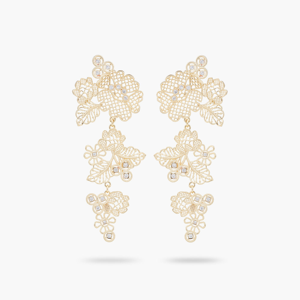 Gold Thread Post Earrings