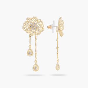 
            
                Load image into Gallery viewer, Gold Thread Two-in-One Post Earrings
            
        