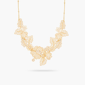 Gold Thread Statement Necklace