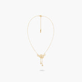 Gold Thread Pendant Fine Necklace