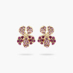 Wine and Roses Iris Post Earrings