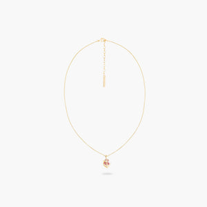 Wine and Roses Iris Pendant Necklace