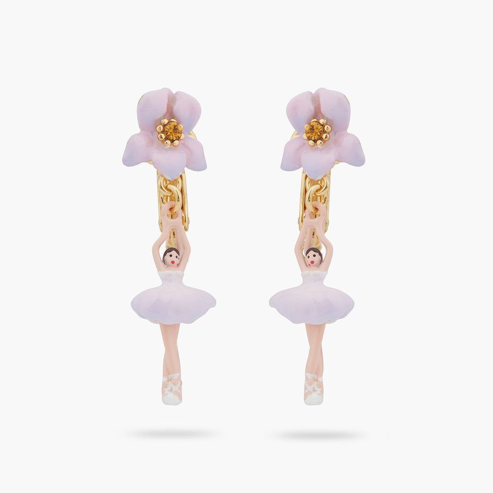 Iris Mini Ballerina Clip-on Earrings